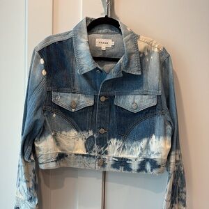 Frame Cropped Fresco Denim Jacket
